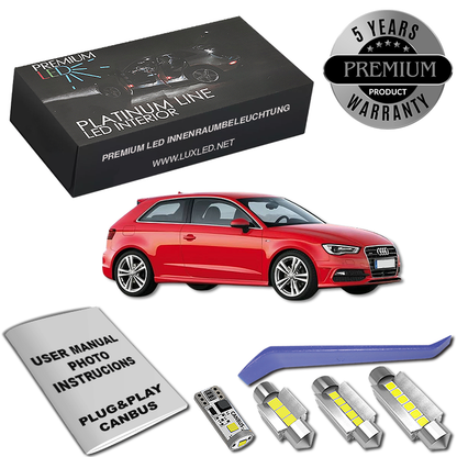 Pachet 7 LED-uri Iluminare Interior Audi A3 8V