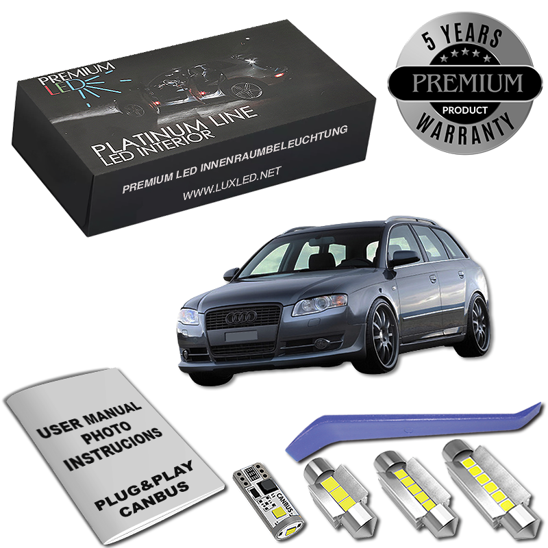 Pachet 16 LED-uri Iluminare Interior Audi A4 B7 Avant