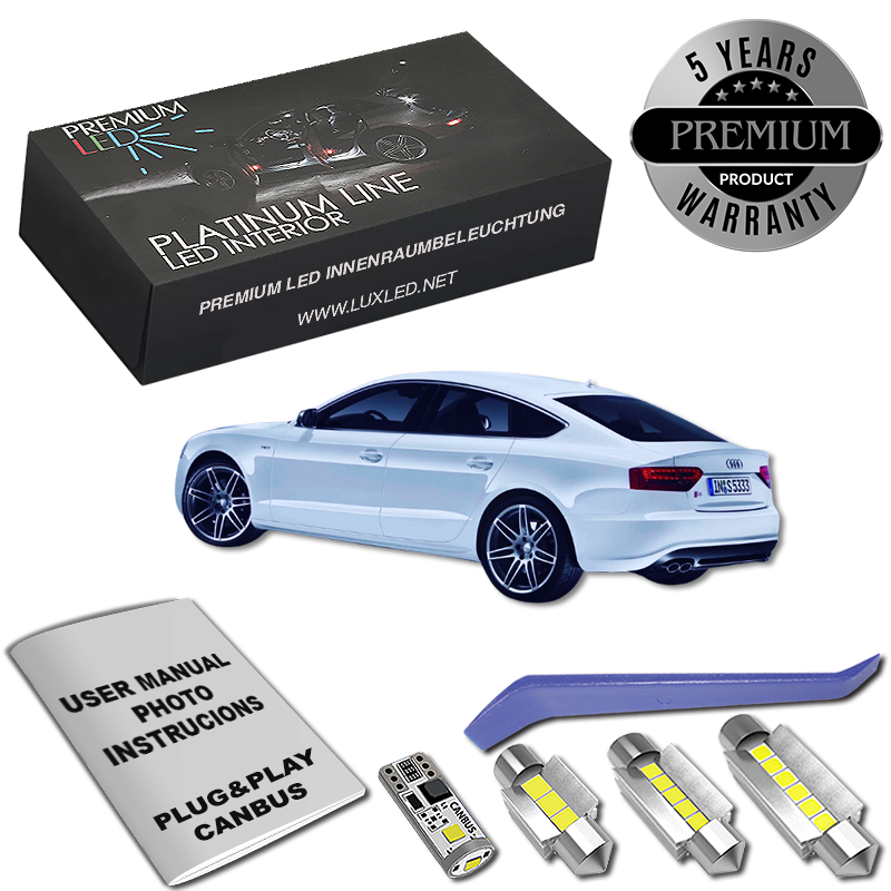 Pachet 16 LED-uri Kit Iluminare Interior Audi A5 B8