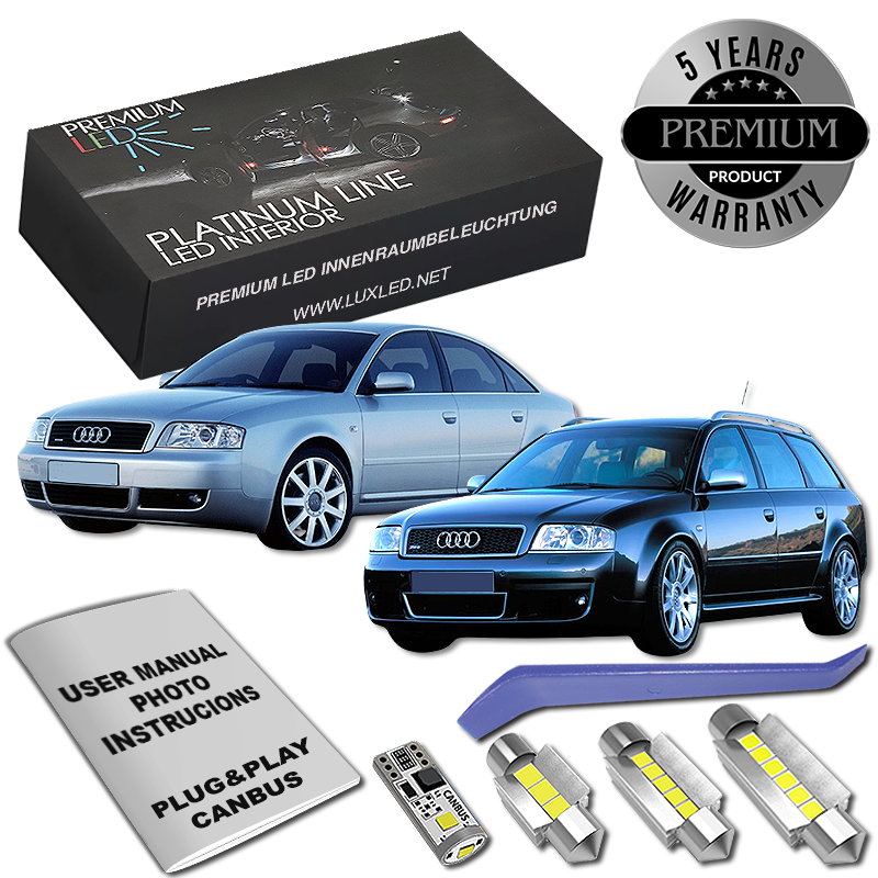 Pachet 13 LED-uri Iluminare Interior Audi A6 C5