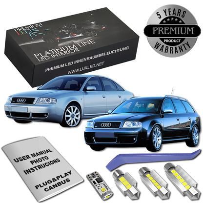 Pachet 13 LED-uri Iluminare Interior Audi A6 C5