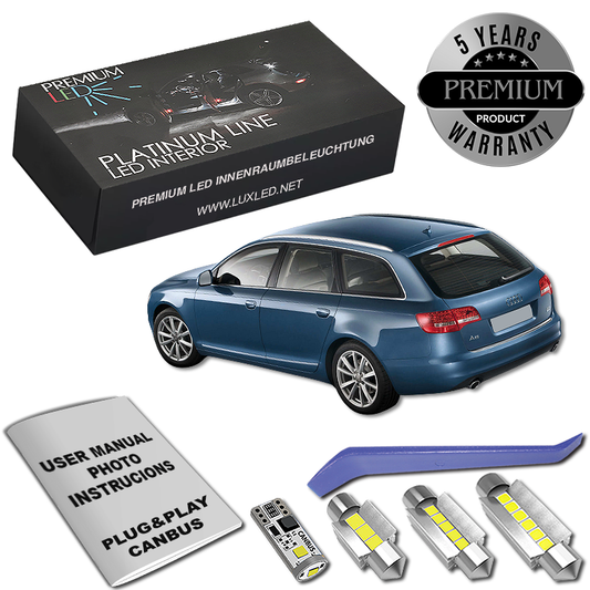 Pachet 17 LED-uri Iluminare Interior Audi A6 C6 4F Avant