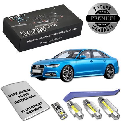 Pachet 15 LED-uri Kit Iluminare Interior Audi A6 C7 Avant