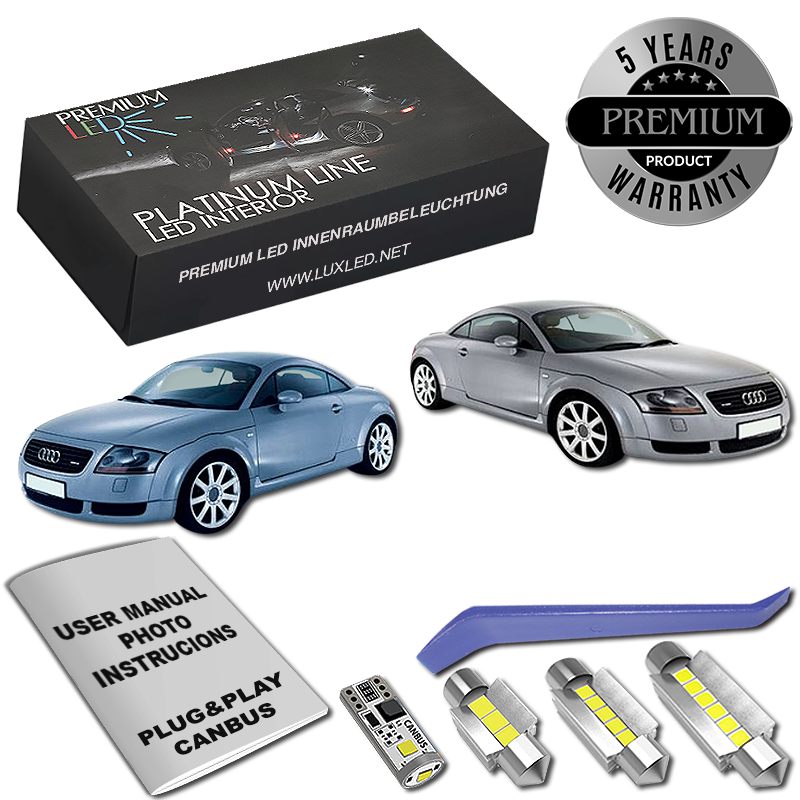 Pachet 8 LED-uri Kit Iluminare Interior Audi TT 8N
