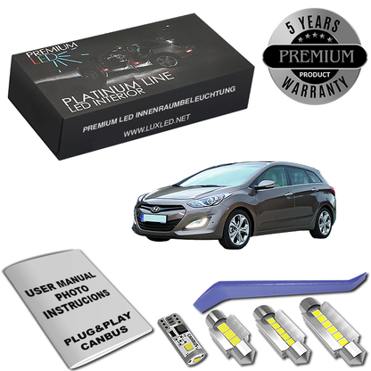 Pachet 8 LED-uri Kit Iluminare Interior Hyundai i30 GD SW