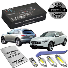 Pachet 15 LED-uri Iluminare Interior Infiniti FX30 FX35 FX37 QX70