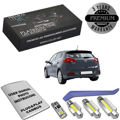 Pachet 7 LED-uri Kit Iluminare Interior KIA Ceed JD