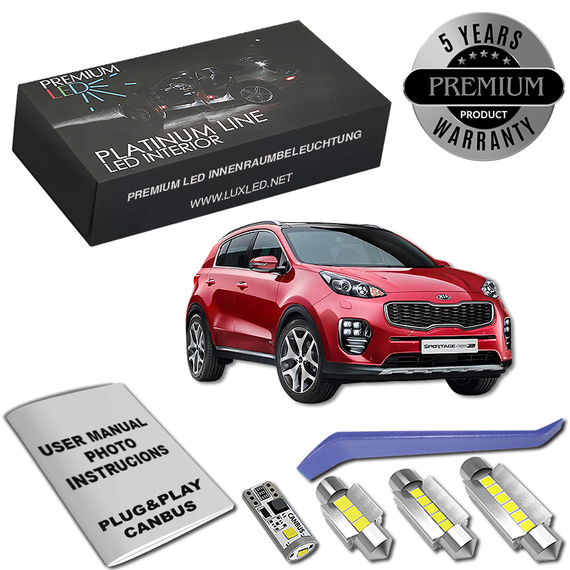 Pachet 7 LED-uri Kit Iluminare Interior KIA Sportage 4
