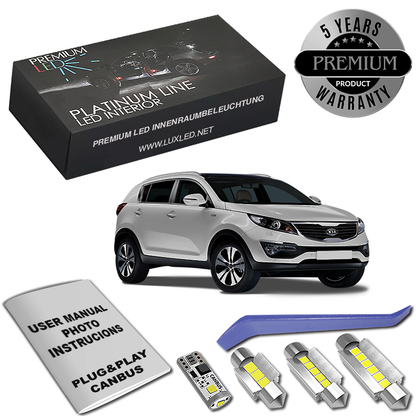 Pachet 7 LED-uri Kit Iluminare Interior KIA Sportage 3