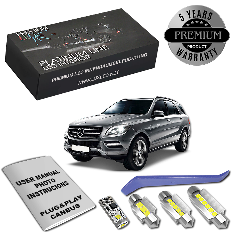 Pachet 18 LED-uri Kit Iluminare Interior Mercedes W166 ML GL