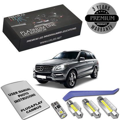 Pachet 18 LED-uri Kit Iluminare Interior Mercedes W166 ML GL