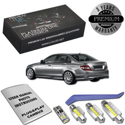 Kit LED Iluminare Interior pentru Mercedes W204 C Class