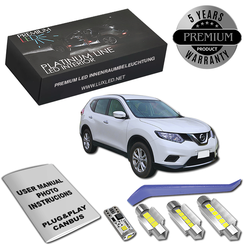 Pachet 8 LED-uri Kit Iluminare Interior Nissan X-trail T32