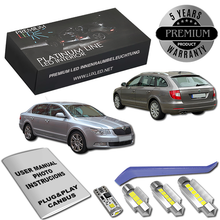 Pachet 18 LED-uri Kit Iluminare Interior Skoda Superb 2 3T