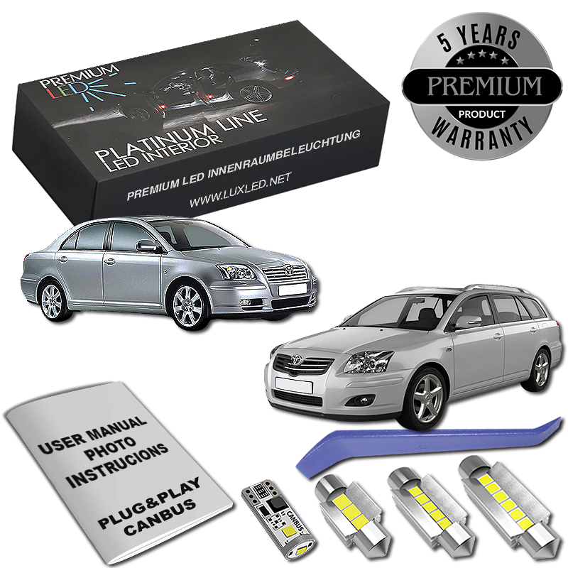 Pachet 12 LED-uri Kit Iluminare Interior Toyota Avensis T25