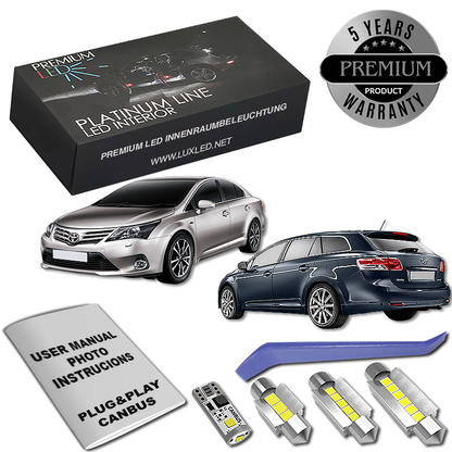 Pachet 9 LED-uri Kit Iluminare Interior Toyota Avensis T27