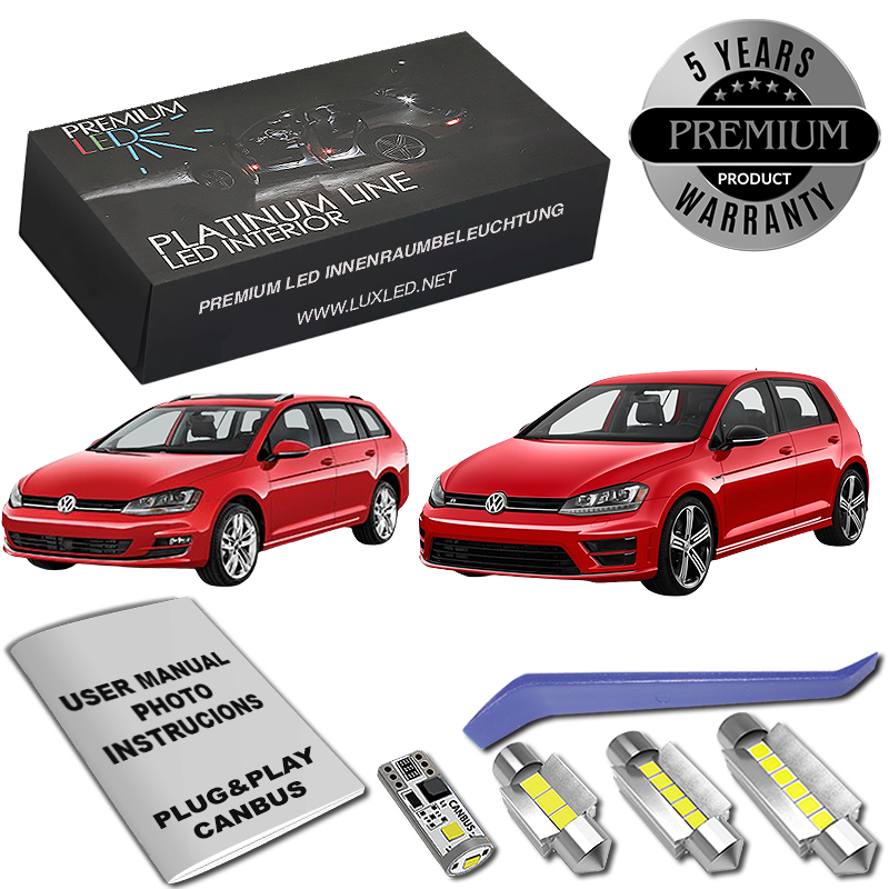 Kit interior cu LED-uri pentru VW Golf 7