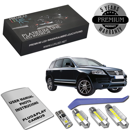 Pachet 16 LED-uri Kit Iluminare Interior VW Touareg 7L
